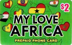 My Love Africa Calling Card