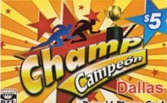 Champ prepaid phone card