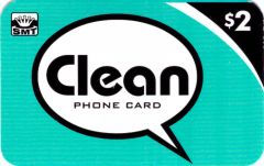 Clean prepaid phone card