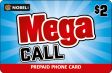 Mega Call prepaid phone card
