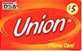 Union prepaid phone card