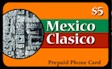 Mexico Clasico prepaid phone card